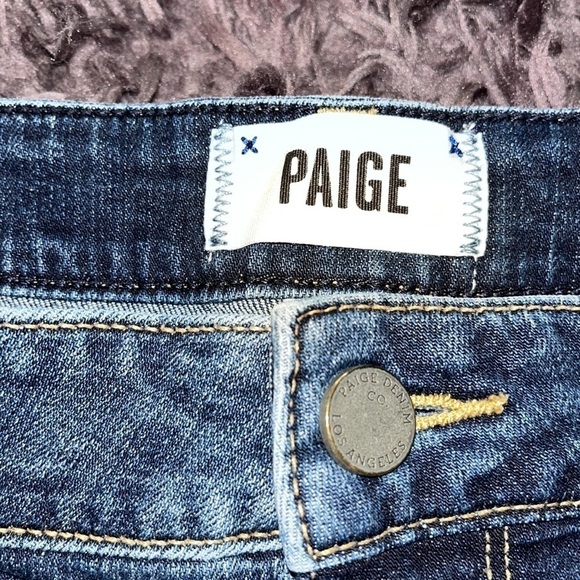 Paige Denim Shorts Catalina Short Cut off Blue Jean Giselle Raw Hem Frayed - Picture 2 of 5